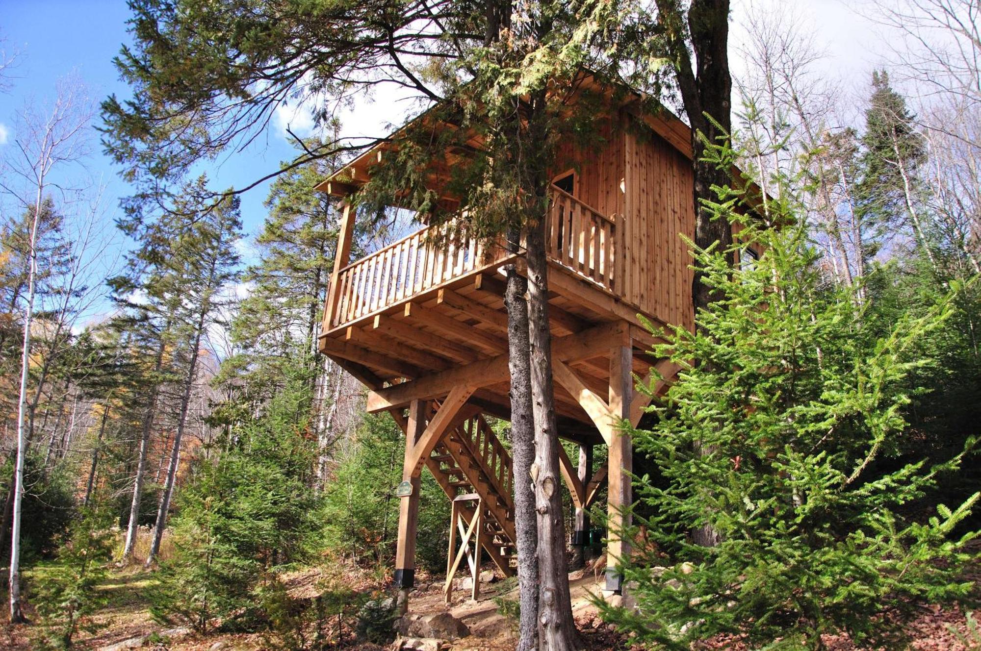 Les Cabanes Du Trappeur Wentworth-Nord Bagian luar foto